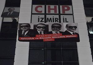 Flaş! Polis CHP İzmir’in pankartını indirdi