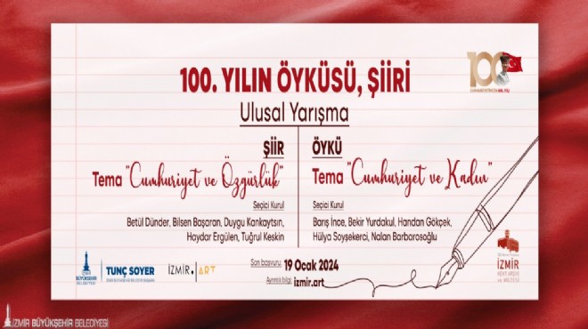  100. Yılın Öyküsü, Şiiri  yarışmasına başvurular başladı