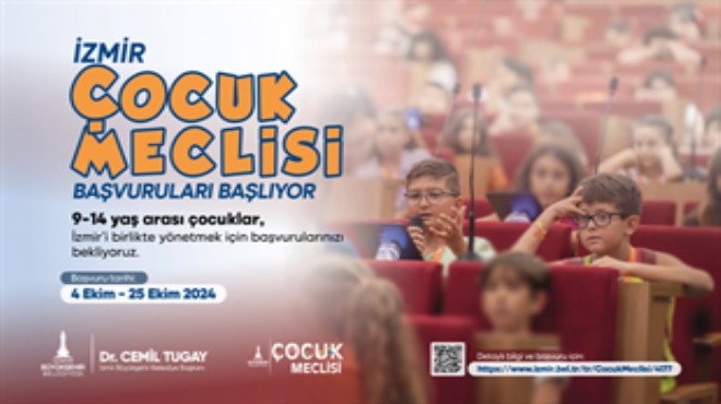  İzmir Çocuk Meclisi  başvuruları başlıyor