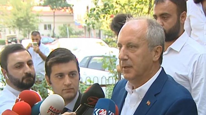 Muharrem İnce: Koltuk derdinde değilim