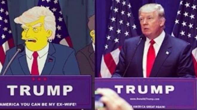  The Simpsons  Trump ın başkan olacağını 16 yıl önceden bildi!