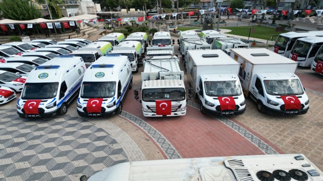 100 araçlık yeni filo... Hepsi Menemen in!