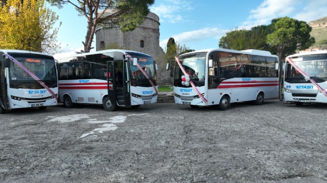 16 araçla hizmet verecek... İZTAŞIT Bergama’da yola çıkıyor!