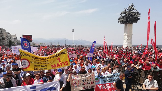 2 yıl aradan sonra İzmir de 1 Mayıs coşkusu!