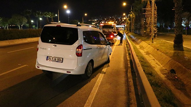 200 metre savruldu... İzmir de motosikletlinin acı sonu!