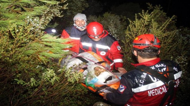 200 metrelik uçurumdan mucize kurtuluş!