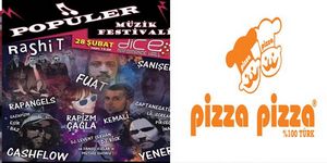 Destek Pizza Pizza’’dan festival Dice’’tan’…