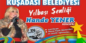 Kuşadası yeni yıla Hande Yener’’le girecek 