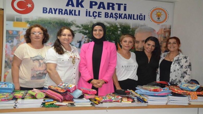 AK Parti Bayraklı dan  Eğitime Köprü Ol” sesi yükseldi