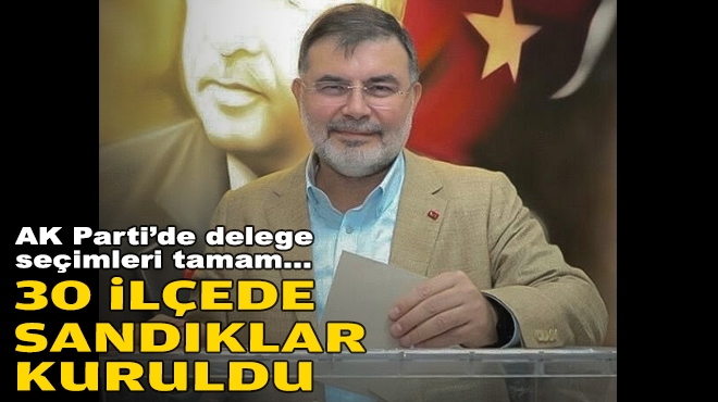 AK Parti İzmir'de delege seçimleri mesaisi: 30 ilçede sandıklar kuruldu