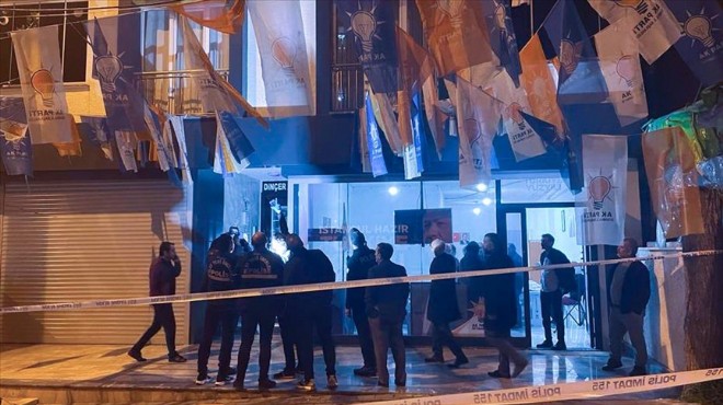 AK Parti nin seçim bürosuna ateş açıldı