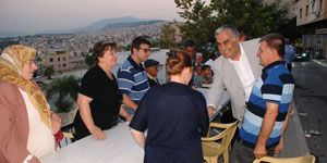 Akay her gün ayrı bir ilçede iftar yapacak