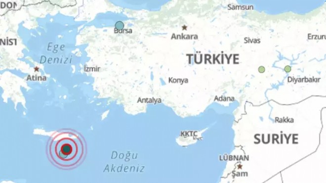 Akdeniz de peş peşe depremler!