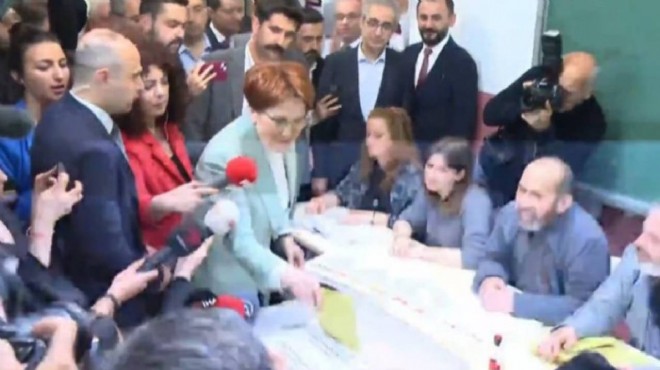 Liderlerden ilk oy Akşener den geldi