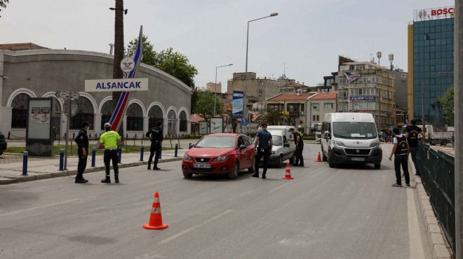 Alsancak ta  tam kapanma  denetimi!