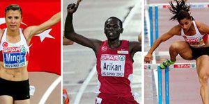 Helsinki de Türklerden atletizm dersi: 3 altın