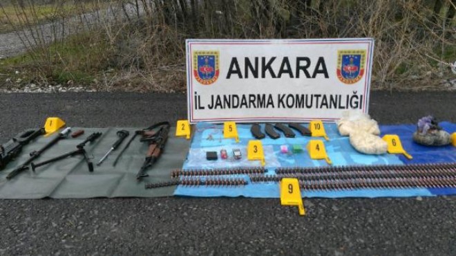 Ankara girişinde silah ve bombalar bulundu