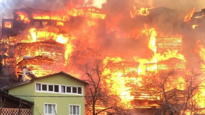 Artvin de yangın:  Tüm köy tehdit altında 