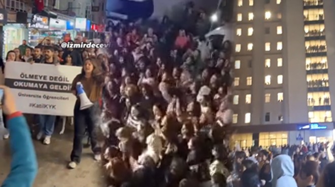 Asansör faciası İzmir’de de yankı buldu… Öğrenciler sokağa indi!