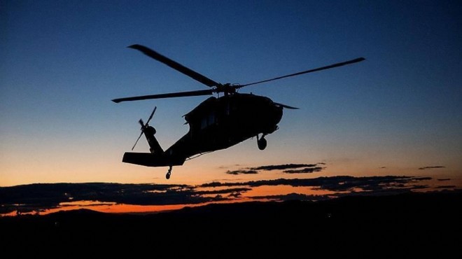 Askeri helikopter düştü: 2 ordu mensubu kayıp