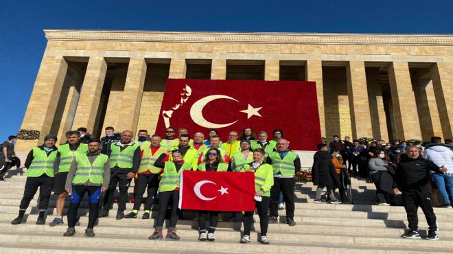 Ata nın huzuruna çıkmak için pedalladılar