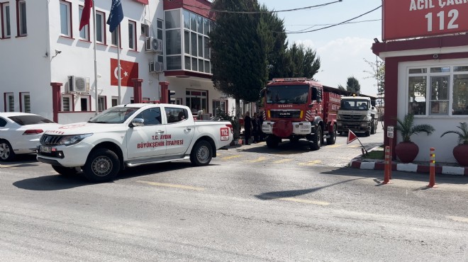 Aydın Büyükşehir Belediyesi İtfaiyesi Çanakkale yangınına müdahale için yola çıktı!