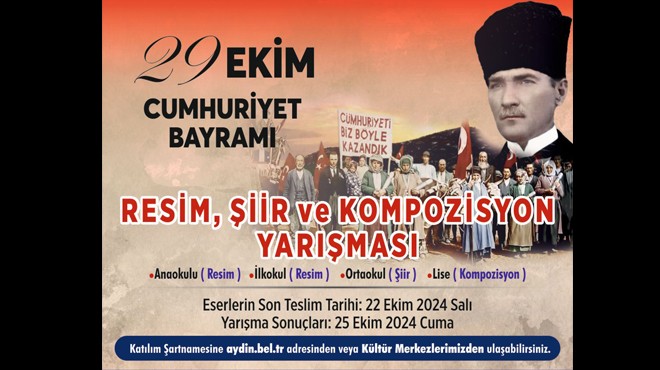 Aydın Büyükşehir den 29 Ekim e özel yarışma