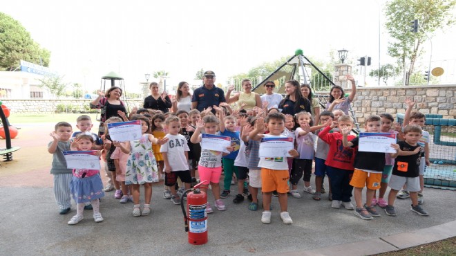 Aydın Büyükşehir den İtfaiyecilik Haftası nda miniklere eğitim