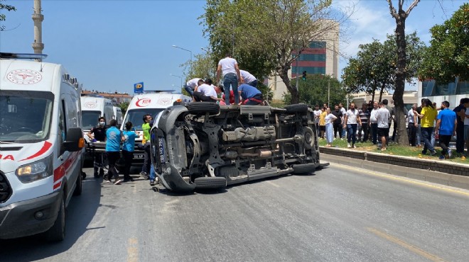 Aydın da devrilen ambulanstaki hasta hayatını kaybetti