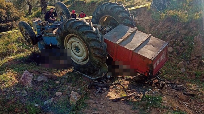 Aydın da devrilen traktörün altında kalan çocuk hayatını kaybetti