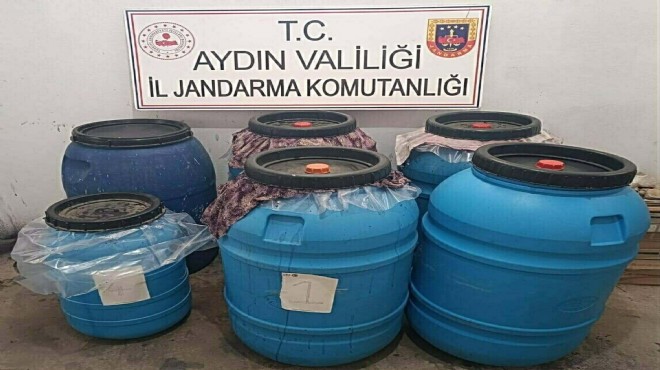 Aydın da ölüm içkisi baskını: 520 litre ele geçirildi