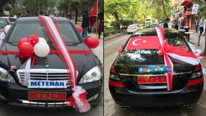 Bakan ın makam aracı sünnet aracı oldu