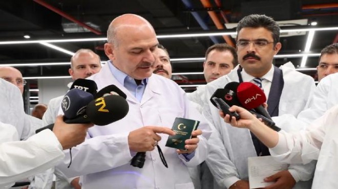 Bakan Soylu, yerli ve mili pasaportu tanıttı