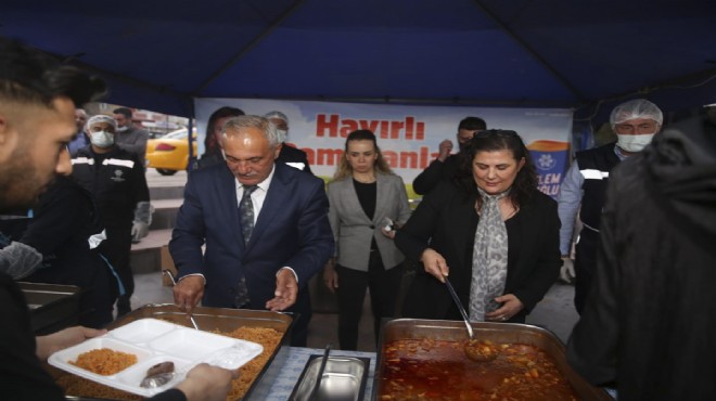 Başkan Çerçioğlu ndan iftar çadırına ziyaret
