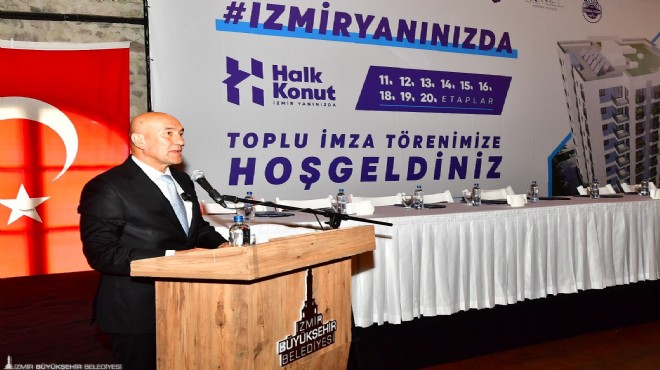 Başkan Soyer Halk Konut imza töreninde konuştu: Türkiye’ye yaymaya söz veriyorum