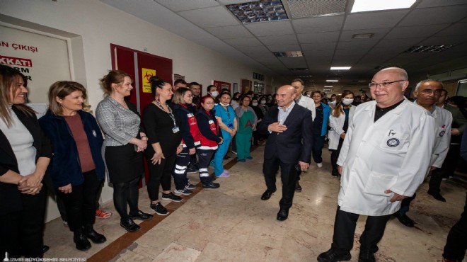 Başkan Soyer den sağlıkçılara teşekkür ziyareti: Bu enkazdan bambaşka bir Türkiye doğacak