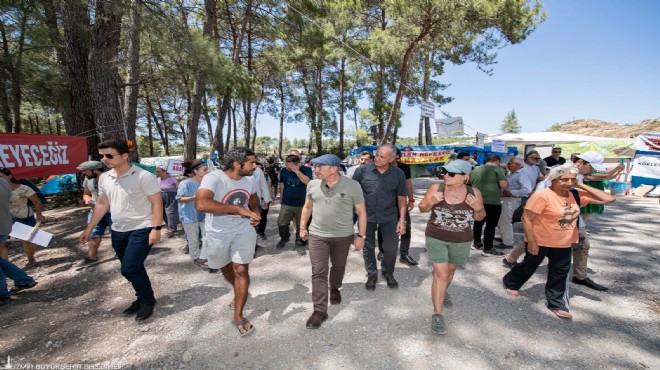 Başkan Soyer:  İzmir’in kalbi, vicdanı Akbelen’de 