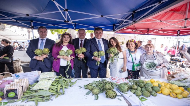 Başkan Tugay dan Enginar Festivali nde  kalkınma  vurgusu