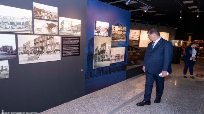 Başkan Tugay’dan  Yanık Yurt  sergisine ziyaret