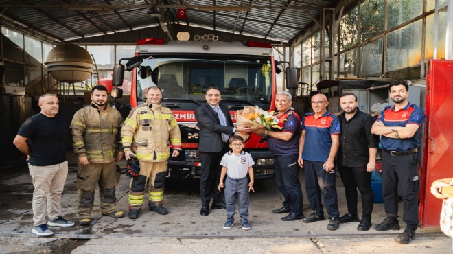 Başkan Yiğit’ten ateş savaşçılarına ziyaret