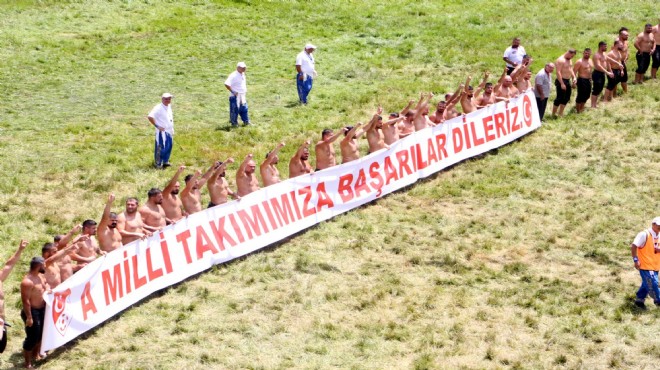 Başpehlivanlardan Milli Takım a destek