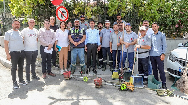 Bayraklı da temizlik seferberliği