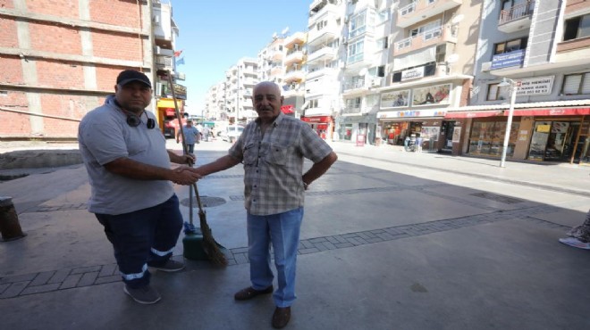 Bayraklılı belediye işçisinden örnek davranış!