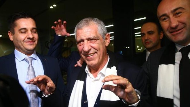 Beşiktaş’ın yeni hocası Fernando Santos, İstanbul’da