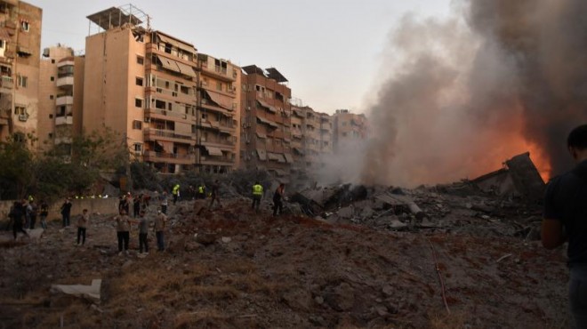 Beyrut a yapılan hava saldırılarında 2 ölü, 76 yaralı