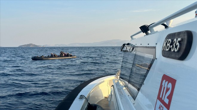 Bodrum açıklarında 35 göçmen kurtarıldı