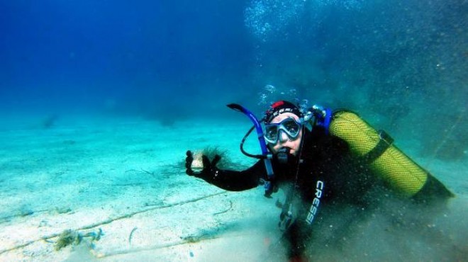 Bodrum da deniz dibi temizliği