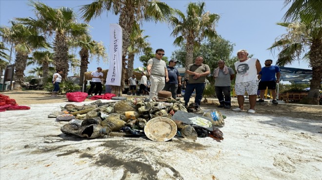 Bodrum da denizin dibinden 103 kilo atık çıktı!