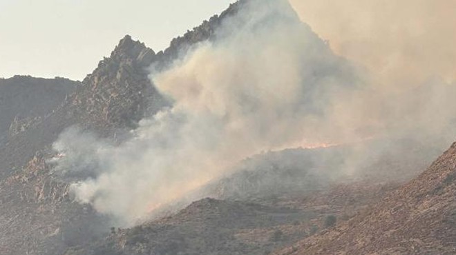 Bodrum da korkutan makilik yangını