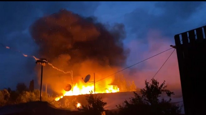 Bodrum da restoran alev alev yandı